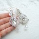 Elaine- ślubne kolczyki soutache