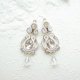 Elaine- ślubne kolczyki soutache