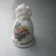porcelanowy w miniaturze kolekcjonerski dzwonek  - APRIL  SWEETPEA    - kwiaty miesiąca