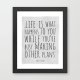 Plakat cytat John Lennon..life is...A3