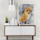 Plakat rudy lis lisek autorski plakat limitowana edycja  50x70 B2