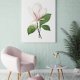 Plakat magnolia kwiat vintage A4