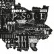 PLAKAT typograficzny mapa WROCŁAW LOFT 70x100 cm