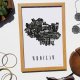 PLAKAT typograficzny mapa WROCŁAW LOFT 70x100 cm