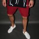 SPODNIE BUTTON POCKET PANTS UNISEX short krótkie bordowe