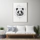 PLAKAT panda geoemetria dotwork 50x70 B2