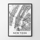 NEW YORK MAPA 70x100 cm