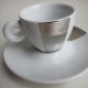 Rosenthal germany -illy colection 2002 -pistoletto - stylish platinum design finish -limited edition