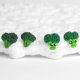 Kolczyki sztyfty -  uśmiechnięte brokuły, warzywa