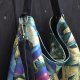 Torba hobo XXL - print monstera