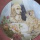 ROYAL WORCESTER BY PAM COOPER  - PUPPY LOVE -  COMPTON & WOODHOUSE  1991  kolekcjonerski talerz porcelanowy rzadko spotykana rzecz