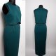 Sukienka maxi krótki top ze zdobionym brzegiem zieleń morska L  Ho54
