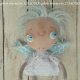 Aniołek lalka - dekoracja tekstylna, seria "cute angel", OOAK