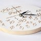 Drewniany zegar "numbers" personalizowany, biały, prezent na rocznicę, na ślub, dla nowożeńców, parapetówkę, szczęśliwi czasu nie liczą