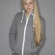 BLUZA HOODIE SIMPLE UNISEX szary melanż