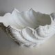coalport duża  wykwintna misa - osłonka   forma inspirowana naturą - szlachetna porcelana