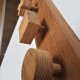 Drewniany wieszak ścienny, kształty, dąb