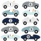 AUTKA SAMOCHODY CARS NAKLEJKI NA ŚCIANĘ DLA DZIECI