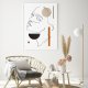 Plakat boho twarz abstrakcja 70x100 cm