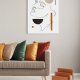 Plakat boho twarz abstrakcja 70x100 cm