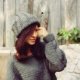 SZARA CZAPKA BEANIE HANDMADE Z WEŁNĄ
