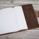 Ręcznie robiony skórzany notes, okładka na zeszyt format A5 skóra naturalna, personalizacja