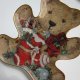 Franklin Mint - Teddy ' s Christmas Stocking   by Sarah Bengry -limited edition   - unikatowa  misiowa forma - kolekcjonerski talerz -patera porcelano