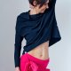 CZARNA BLUZKA typu oversize MoreLove ASANA rozm.S