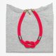minimalistyczny naszyjnik z liny, damski naszyjnik bawełniany, pomysł na prezent dla niej