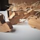 Zestaw drewnianych ozdób choinkowych, zwierzątka z drewna na choinkę