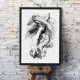 Plakat koń konie 50x70 cm B2