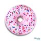 Poduszka w kształcie pączka Donut Donat z posypką XXL różowy