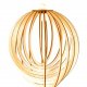 SPIRALNA lampa geometryczna sufitowa wisząca do salonu pokoju ze sklejki industrialna w stylu skandynawskim ABAŻUR PLAFON handmade