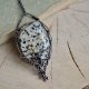 Jaspis dalmatyńczyk  - naszyjnik wire wrapping