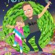 Rick & Morty portret dla par, portret rodzinny, portret personalizowany
