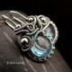 Kolczyki Dragony- Sky Blue Topaz Srebro