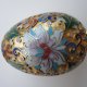 emalia witrażowa -duże jajo -radosne kolory-kwiatowe zdobienie -użytkowe,  dekoracyjne