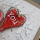 Walentynkowa kartka z sercami