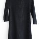 Czarna sukienka trykot - robiona na drutach 100% bawełna ZARA