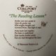 COALPORT - the reading lesson wavecrest studios LiD. Bone china   - KOLEKCJONERSKI TALERZ PORCELANOWY