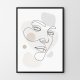Plakat abstrakcja linie boho pastele 70x100