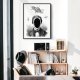 Plakat portret kosmos - format A4