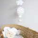 Balon biało czarny w ciapki balon mobil