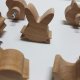 Drewniane gałki, uchwyty do mebli. Zwierzątka leśne, boho, wzór łoś, jeleń, renifer gałka z drewna, leśny pokój dodatki do mebli typu ikea