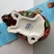 Tina Wagstaff Design Collectable - Emalia na porcelanie ❀ڿڰۣ❀ Jeż cały w kwiatach