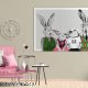 OBRAZ NA PŁÓTNIE 120x80cmRodzina zająców z dziećmi
