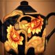 Benaya Hand Painted - Imbrykowa magia światła ❀ڿڰۣ❀ Lampka porcelanowa, emalia na porcelanie