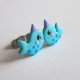Niebieskie Kolczyki Narwhal