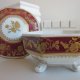 SCHWARZEHAMMER  BAVARIA   YORK 7350 starej daty porcelanowa bomboniera cukiernica puzdro