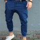 SPODNIE BUTTON ZIPPER PANTS UNISEX jeans niebieskie pumpy spodnie długie